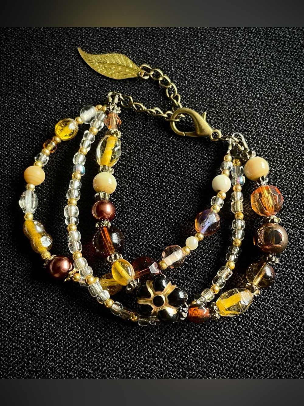 Handmade Boho Earthy Bracelet Stack - Picture 4 of 4